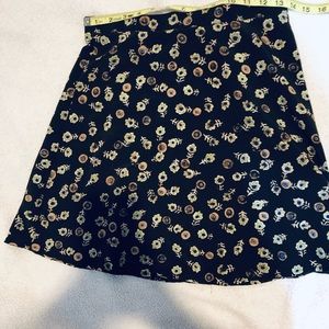 Vintage Brown floral Skirt